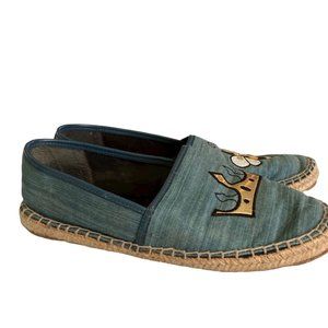 COPY - CIRCUS BY SAM EDELMAN DENIM BLUE QUEEN BEE ESPADRILLE SLIP ONS SIZE 8